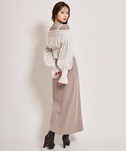 画像をギャラリービューアに読み込む, チュールレイヤードニットワンピース/TT437414