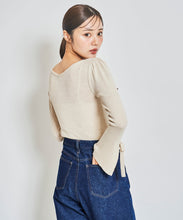 画像をギャラリービューアに読み込む, WASHABLEボートネックリブニット/TT438304