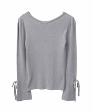 画像をギャラリービューアに読み込む, WASHABLEボートネックリブニット/TT438304
