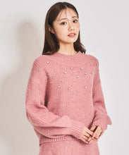 画像をギャラリービューアに読み込む, ビジュー付きニットセットアップ/TT437419