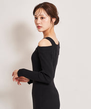 画像をギャラリービューアに読み込む, シアーリボンアシメニットワンピース/TT437424