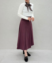 画像をギャラリービューアに読み込む, 【WEB限定予約販売/11月中旬発売予定】スカーフ付きリブニット/MM548324