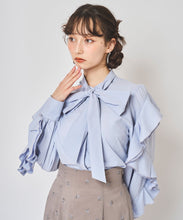 画像をギャラリービューアに読み込む, フリルスリーブボウタイブラウス/TT518101
