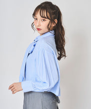 画像をギャラリービューアに読み込む, フロントタッククロップドボウタイシャツ/TT518103