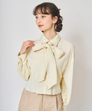 画像をギャラリービューアに読み込む, フロントタッククロップドボウタイシャツ/TT518103