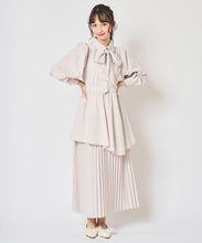 画像をギャラリービューアに読み込む, ボウタイ裾プリーツワンピース/TT517405