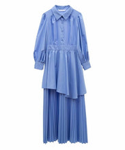 画像をギャラリービューアに読み込む, ボウタイ裾プリーツワンピース/TT517405