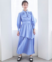 画像をギャラリービューアに読み込む, ボウタイ裾プリーツワンピース/TT517405