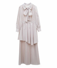 画像をギャラリービューアに読み込む, ボウタイ裾プリーツワンピース/TT517405