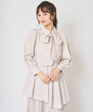 画像をギャラリービューアに読み込む, ボウタイ裾プリーツワンピース/TT517405