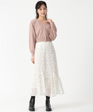 画像をギャラリービューアに読み込む, Vネックパフスリーブカーディガン/TT538403