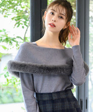 画像をギャラリービューアに読み込む, 2wayケープファーニット/MM448305