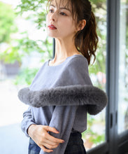 画像をギャラリービューアに読み込む, 2wayケープファーニット/MM448305