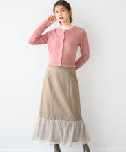 画像をギャラリービューアに読み込む, 異素材切替フレアスカート/MM447207