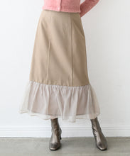 画像をギャラリービューアに読み込む, 異素材切替フレアスカート/MM447207