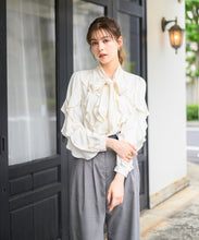 画像をギャラリービューアに読み込む, フリルボウタイブラウス/MM448101