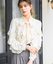 画像をギャラリービューアに読み込む, フリルボウタイブラウス/MM448101