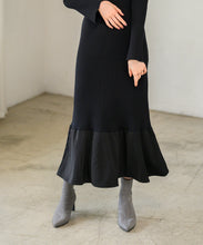 画像をギャラリービューアに読み込む, レース襟ロングニットワンピース/MM447408