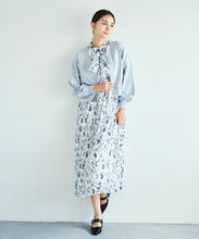 画像をギャラリービューアに読み込む, ボウタイフラワープリーツワンピース/TT537403