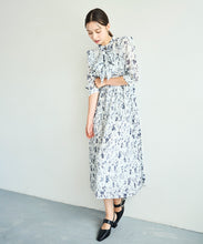 画像をギャラリービューアに読み込む, ボウタイフラワープリーツワンピース/TT537403
