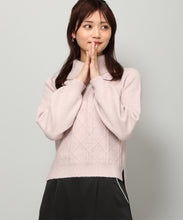画像をギャラリービューアに読み込む, フラッフィーラメジャガードオフタートルニット/MM348304