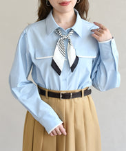 画像をギャラリービューアに読み込む, スカーフ付きシャツブラウス/TT618103