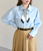 画像をギャラリービューアに読み込む, スカーフ付きシャツブラウス/TT618103