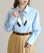 画像をギャラリービューアに読み込む, スカーフ付きシャツブラウス/TT618103