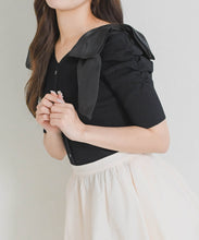 画像をギャラリービューアに読み込む, 前後2way肩リボンギャザーニット/TT628312