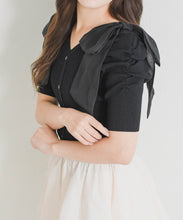 画像をギャラリービューアに読み込む, 前後2way肩リボンギャザーニット/TT628312