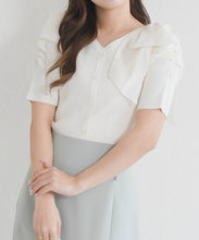 画像をギャラリービューアに読み込む, 前後2way肩リボンギャザーニット/TT628312