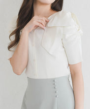 画像をギャラリービューアに読み込む, 前後2way肩リボンギャザーニット/TT628312