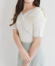 画像をギャラリービューアに読み込む, 前後2way肩リボンギャザーニット/TT628312