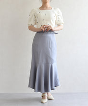 画像をギャラリービューアに読み込む, 5分袖ハート刺繍ニット/TT628305