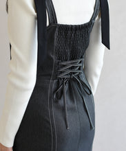 画像をギャラリービューアに読み込む, 肩リボンデニムライクジャンスカ/TT617405