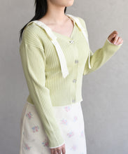 画像をギャラリービューアに読み込む, 肩リボン配色ニット/TT618307