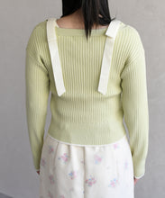 画像をギャラリービューアに読み込む, 肩リボン配色ニット/TT618307