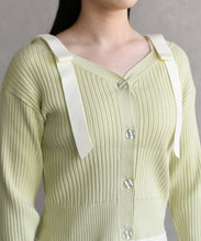 画像をギャラリービューアに読み込む, 肩リボン配色ニット/TT618307