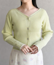画像をギャラリービューアに読み込む, 肩リボン配色ニット/TT618307
