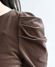 画像をギャラリービューアに読み込む, シアーベロア5分袖カットソー/TT618202