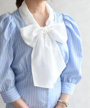 画像をギャラリービューアに読み込む, シアーボウタイ付きシャツワンピース/TT617407