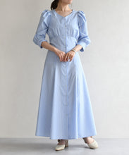 画像をギャラリービューアに読み込む, シアーボウタイ付きシャツワンピース/TT617407