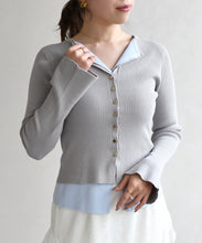 画像をギャラリービューアに読み込む, レイヤードカラーニット/TT618308