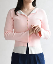 画像をギャラリービューアに読み込む, レイヤードカラーニット/TT618308