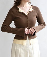 画像をギャラリービューアに読み込む, レイヤードカラーニット/TT618308