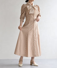 画像をギャラリービューアに読み込む, シアーボウタイ付きシャツワンピース/TT617407