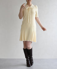 画像をギャラリービューアに読み込む, 配色ポロニットワンピース/TT627404