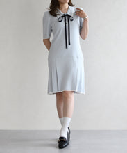 画像をギャラリービューアに読み込む, 配色ポロニットワンピース/TT627404