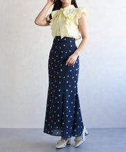 画像をギャラリービューアに読み込む, ドット×フラワーマーメイドスカート/TT617206