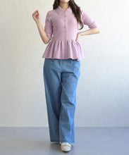 画像をギャラリービューアに読み込む, 襟付きペプラムニット/TT628303